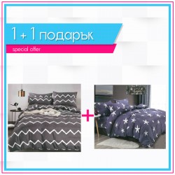 3D спално бельо 1+1 - Морска звезда + Грегъри