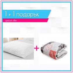 Олекотена завивка Айфеловата кула + възглавница 1+1