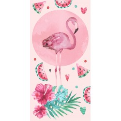 Памучна плажна кърпа Flamingo Summer