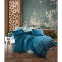 Спално бельо ранфорс Stripes Blue
