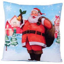 Коледна възглавница Happy Santa декоративна
