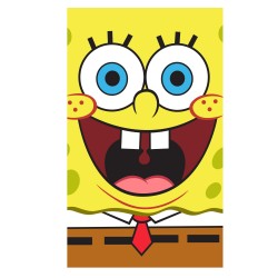 Памучна плажна кърпа Sponge Bob