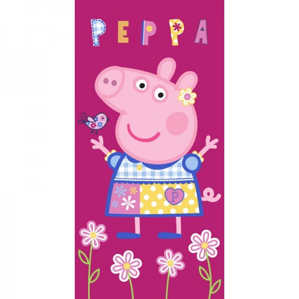 Плажна кърпа памук Peppa Flowers