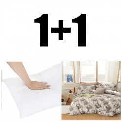 Двойно спално бельо  3D глухарчета + възглавница
