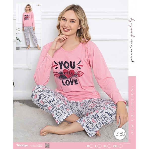 Пижама за спане дълги ръкави Love L
