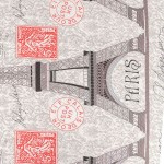 Шалте от микрофибър Silver Eiffel Tower
