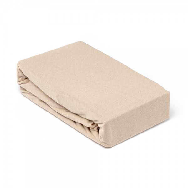 Чаршаф с ластик от памук Beige