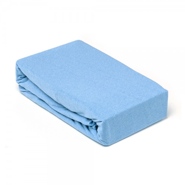 Чаршаф с ластик от памук Blue