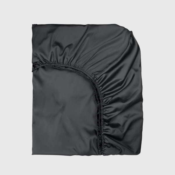 Чаршаф с ластик памучен сатен Smoky 140/200/25см