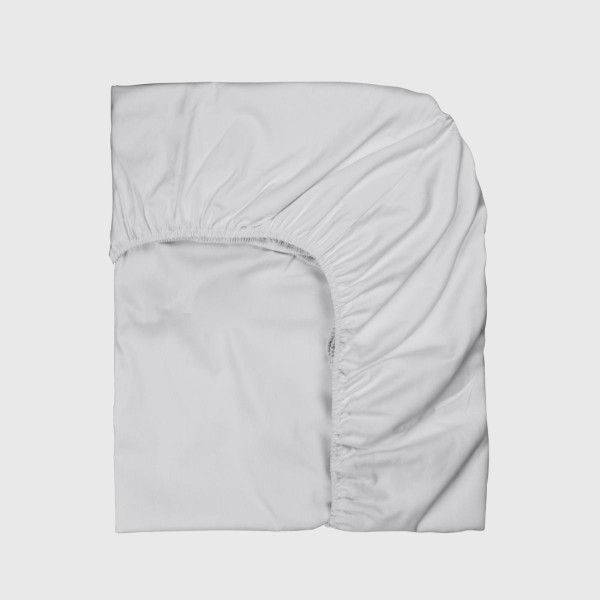 Чаршаф с ластик памучен сатен Silvery 200/200/25см