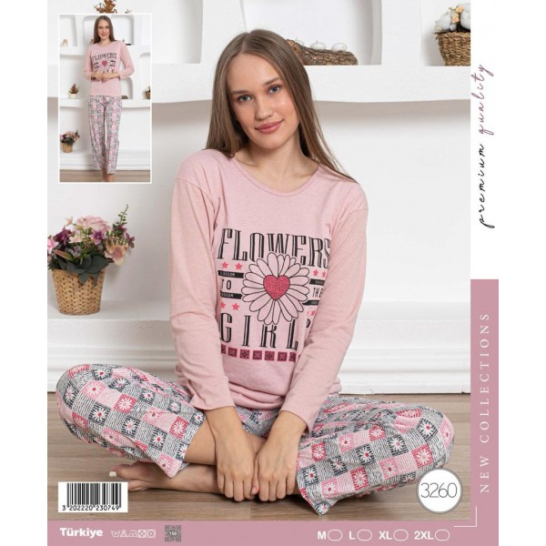 Пижама за спане дълги ръкави Flora M
