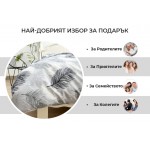 Единично спално бельо Фалкон Гри микросатен