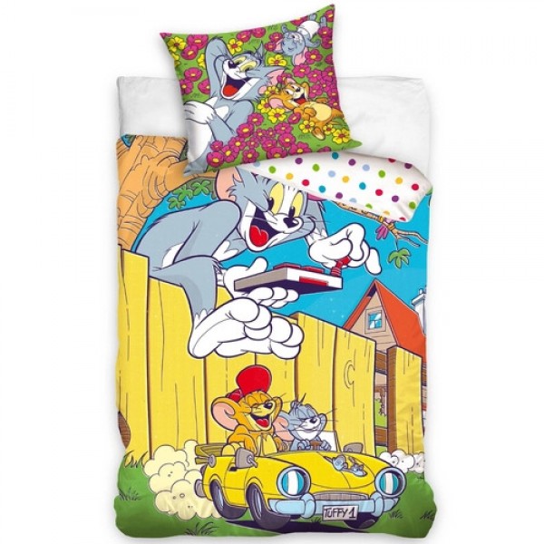 Спално бельо Tom and Jerry Памучен сатен