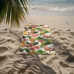Памучна плажна кърпа Tropic Flamingo
