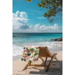Памучна плажна кърпа Tropic Flamingo