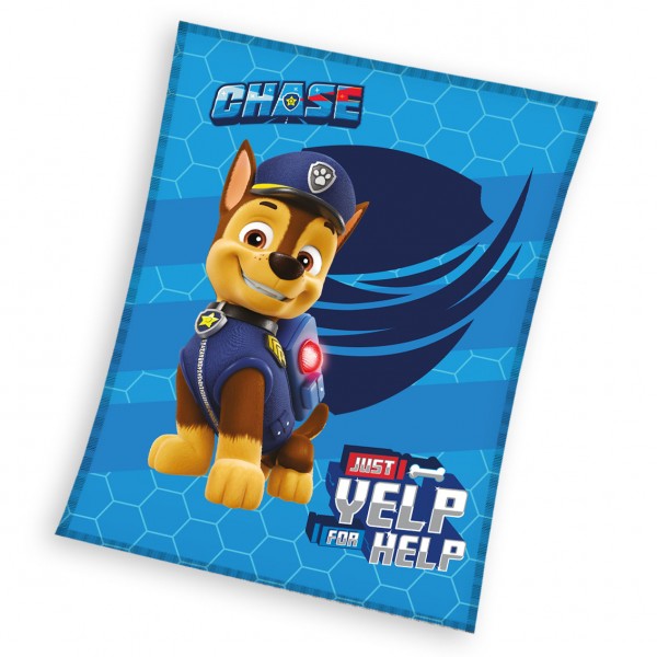 Пухкаво одеяло Paw Patrol  Chase 110/140