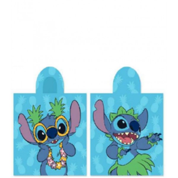 Памучно плажно пончо Stitch Hawaii