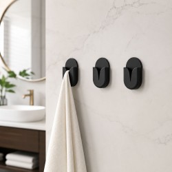 Дизайнерска закачалка за хавлиени кърпи в черно