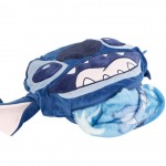 Одеяло Stitch в синьо с плюшена възглавница