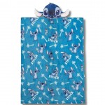 Одеяло Stitch в синьо с плюшена възглавница