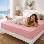 Непромокаем чаршаф с ластик Лара 160/200/25 розово